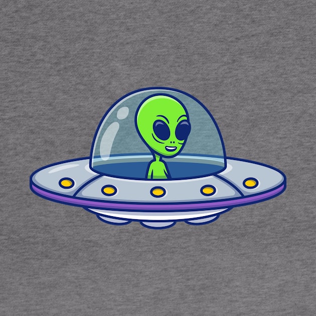 Cute Alien UFO by Catalyst Labs